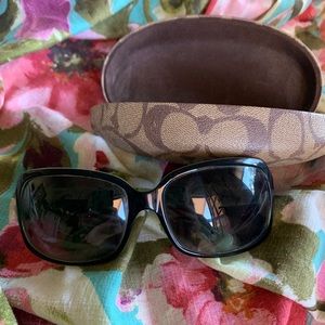 Green coach sunglasses